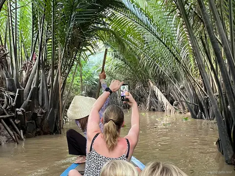 Pagode Vinh Trang visitée lors de l'excursion dans le delta du Mékong avec cours de cuisine